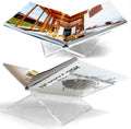 Large Clear Acrylic Book Stand 12.5 x 9.5 x 5.5 - Elegant Display