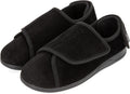 HomeTop Men's Corduroy Slippers for Diabetic Swollen Feet - Adjustable