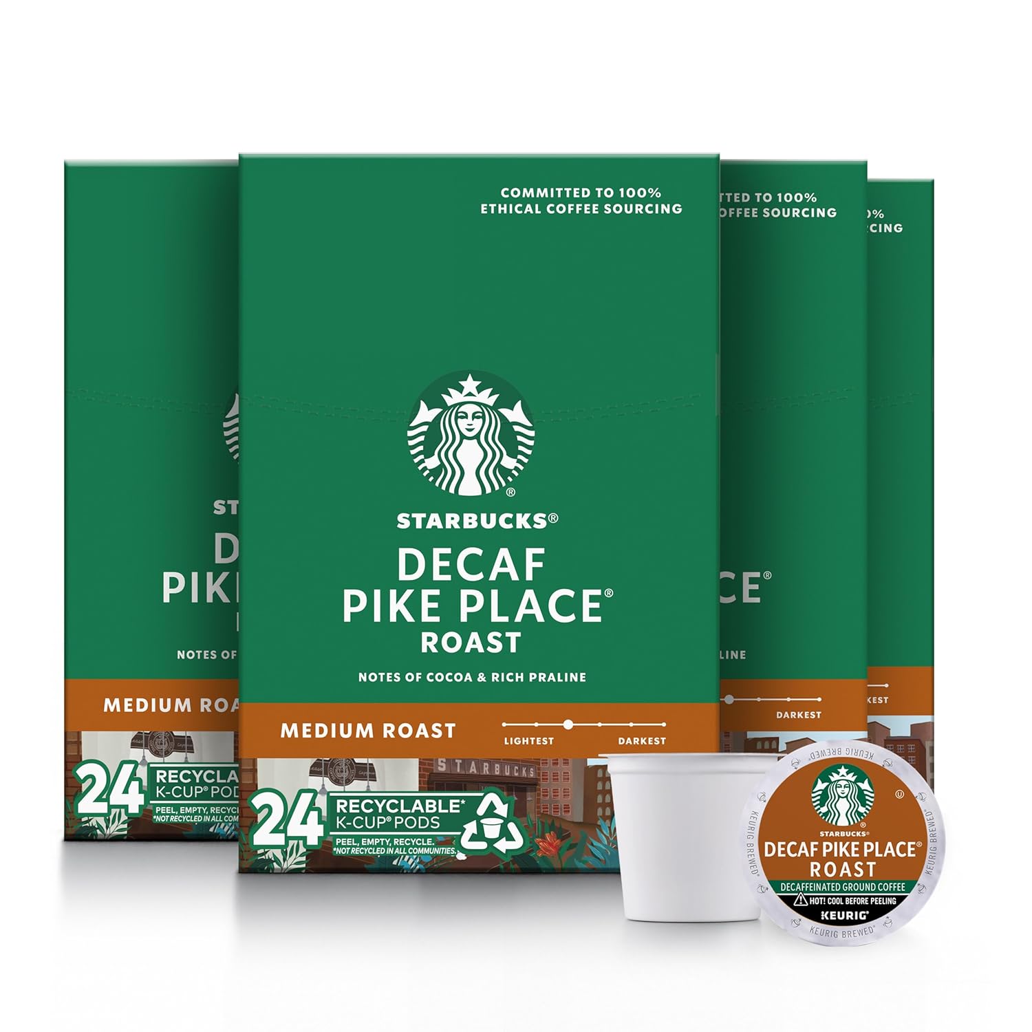 Starbucks Decaf Pike Place Roast K-Cups - 96 Pods