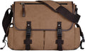 CROCOD Vintage Canvas 15.6 inch Laptop Messenger Bag Review