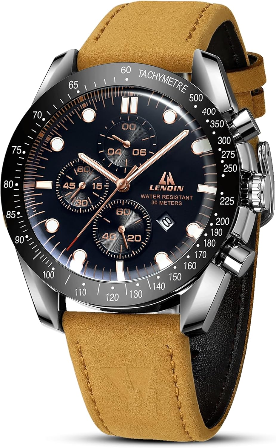 LN LENQIN Luminous Quartz Men's Watch - Water Resistant