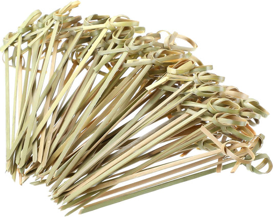 2000 Pcs Bamboo Cocktail Picks - Handmade for Stylish Snacking