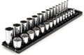 3/8 in Drive 12-Point Socket Set, 30-Piece - Organized Rails & Tray
