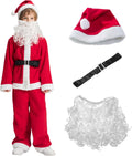 IKALI Christmas Santa Claus & Elf Costume for Kids Holiday Fun