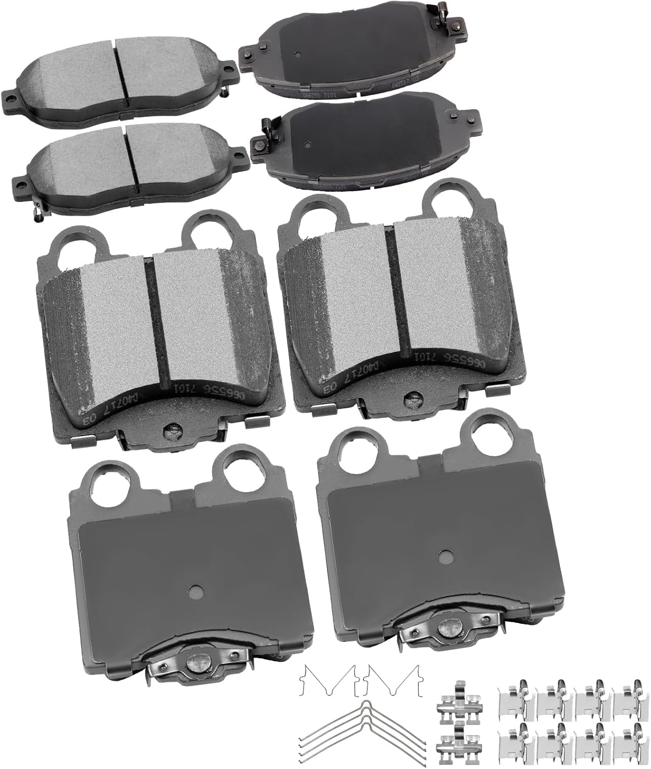 CCIYU D619 D771 Front & Rear Ceramic Brake Pads Kits for Lexus