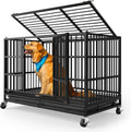 Indestructible 48 in Heavy Duty Dog Crate for Large Dogs - Escape