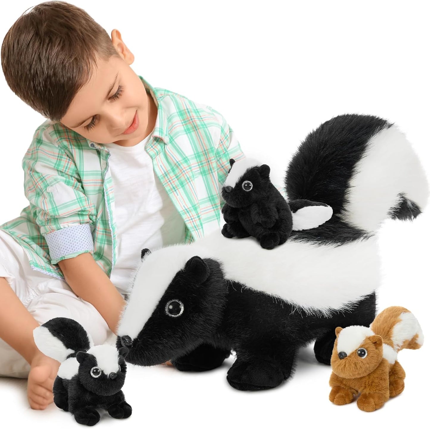 MaoGoLan Giant Skunk Stuffed Animal Set for Kids' Playtime