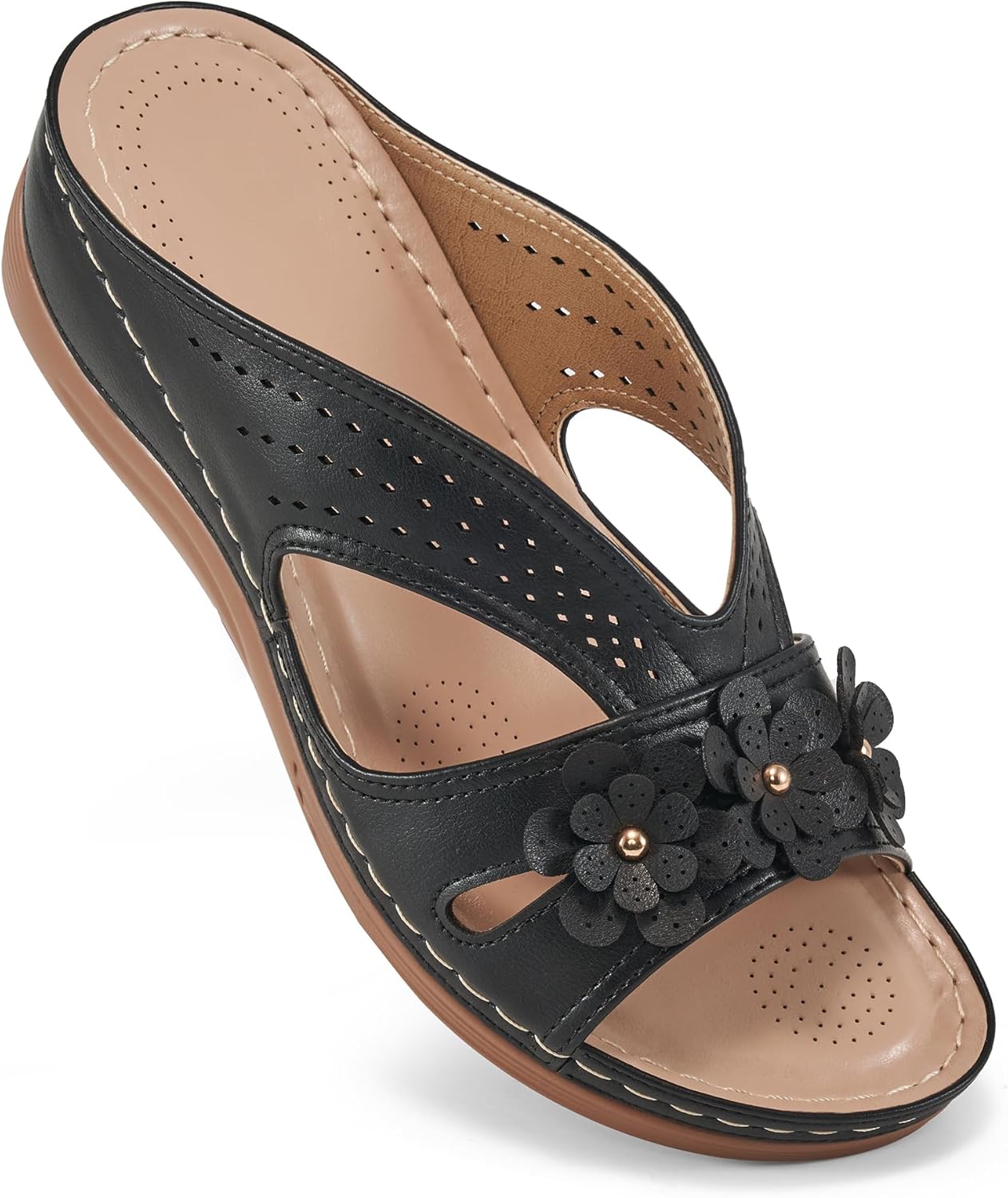 Ecetana Sandals for Women - Stylish Wedge Platform Shoes