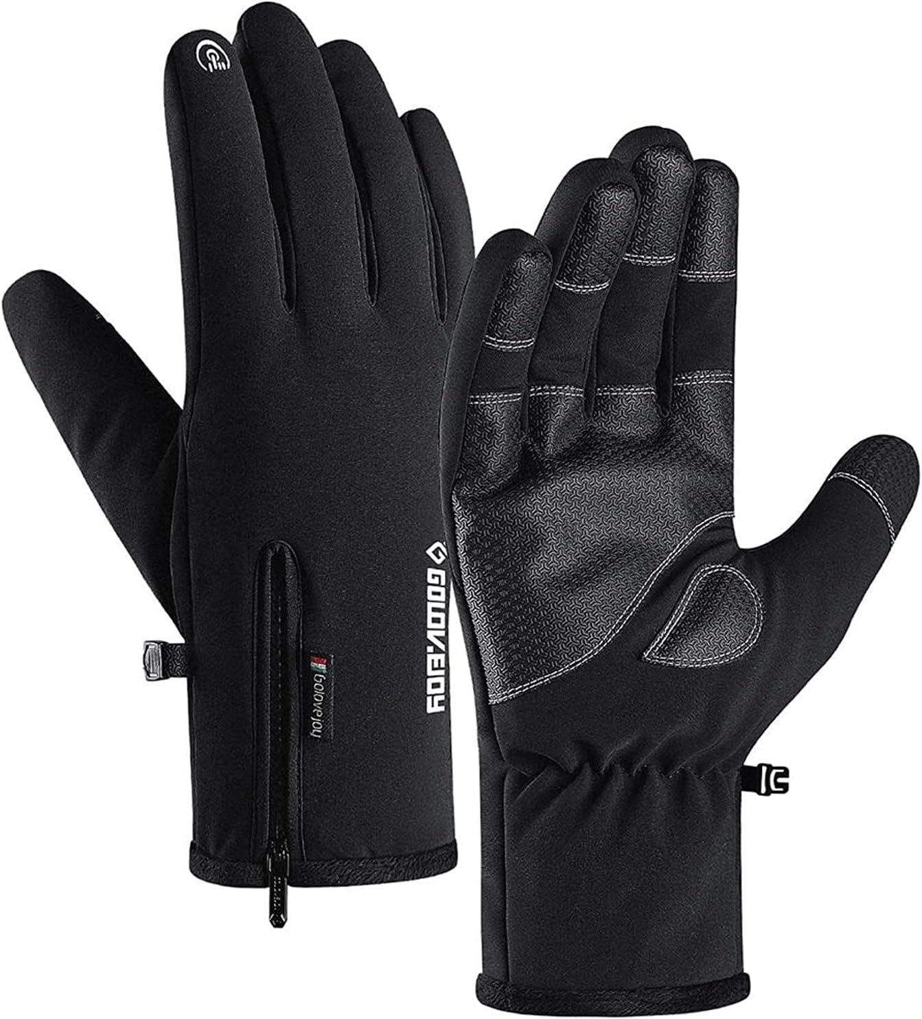 Jeniulet Waterproof Winter Gloves - Warm & Touch Screen for Skiing