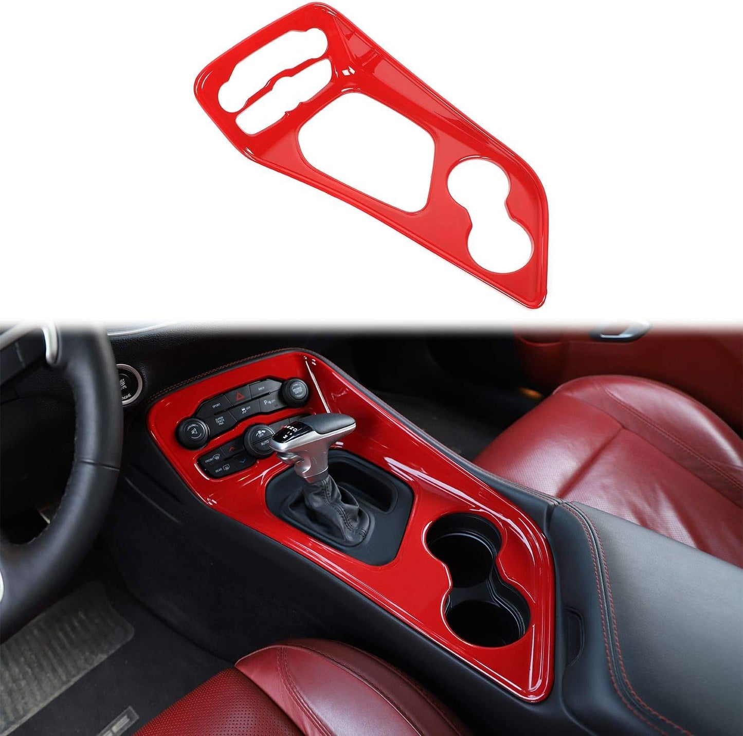 Voodonala Gear Shift Panel Cover for 2015-2024 Dodge Challenger