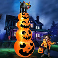 8 ft Halloween Inflatable Stacked Pumpkins Outdoor Decoration - Bright