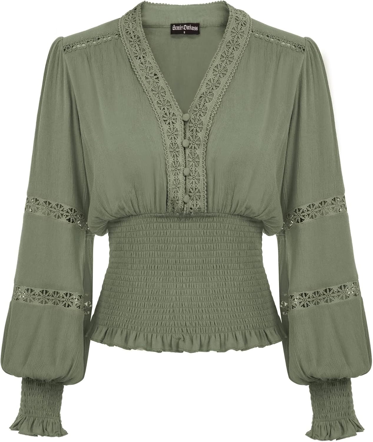 Scarlet Darkness Women's Renaissance Peasant Blouse for Chic Style
