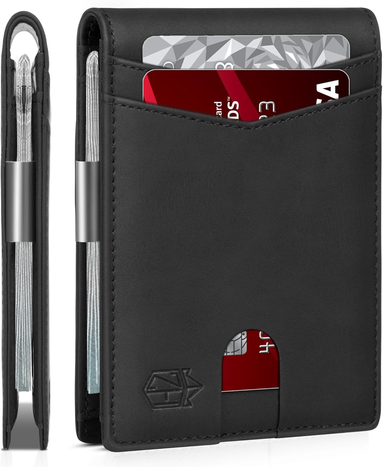 Zitahli Money Clip Wallet for Men - Slim Bifold Leather Design