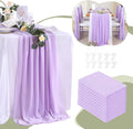Chiffon Table Runner Light Purple 10-Pack 27x120 in - Elegant Event