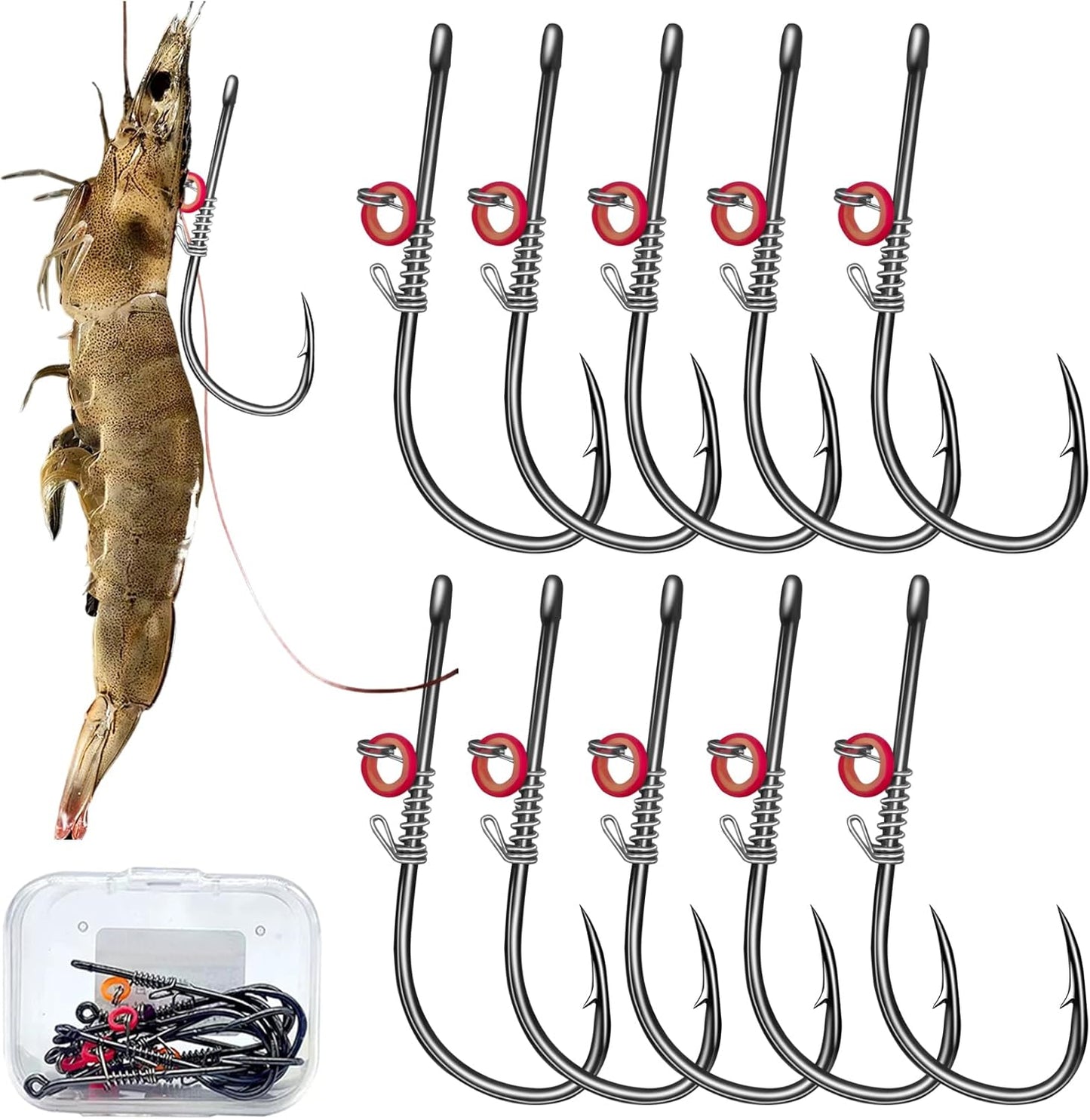 Live Shrimp Hook Set for Freshwater and Saltwater Fishing