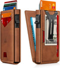Wallet for Men Slim Minimalist Wallet with Money Clip & ID Window