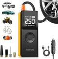 Multifunctional Tire Inflator Portable Air Pump 18000mAh - Cordless