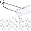 Pegboard Hooks 8 in 50 Pack with Label Holders - Heavy Duty Peg Board