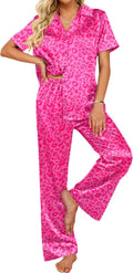 Ekouaer Silk Pajamas for Womens Set 2 Piece Satin Pjs