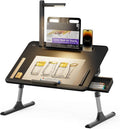 SAIJI Laptop Stand: Height Adjustable with LED Light