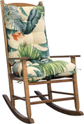 Floral Rocking Chair Cushion Water Resistant Patio Replacement