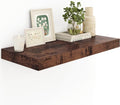 12 in Deep Rustic Brown Floating Shelves 36 in - Modern Farmhouse