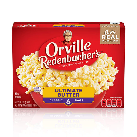 6-Pack Orville Redenbacher's Ultimate Butter Microwave Popcorn