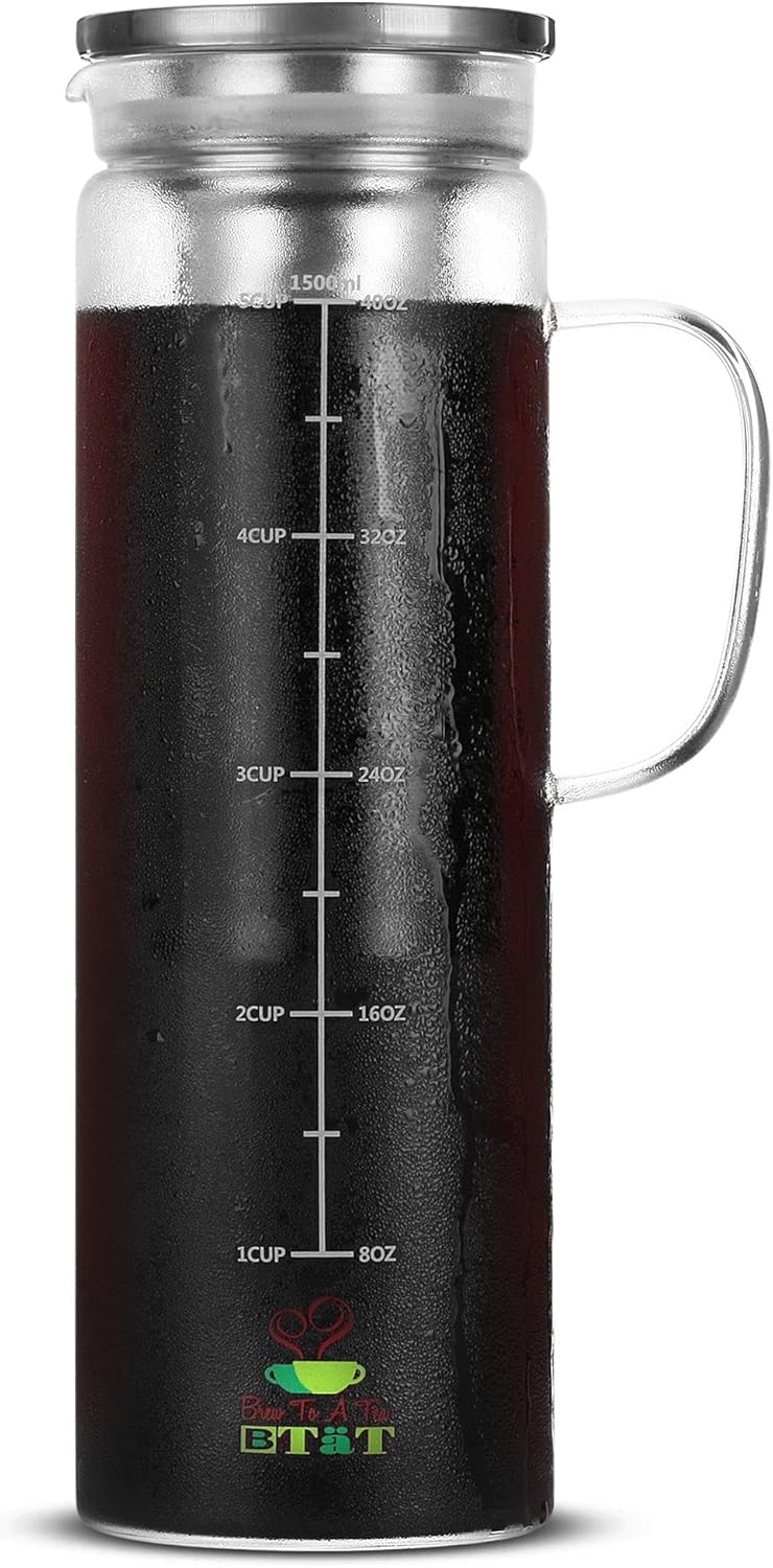 Brew To A Tea Cold Brew Maker - 1.5 Quart Pitcher