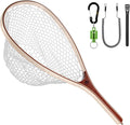SF Fly Fishing Landing Net Soft Rubber Mesh for Trout Catch