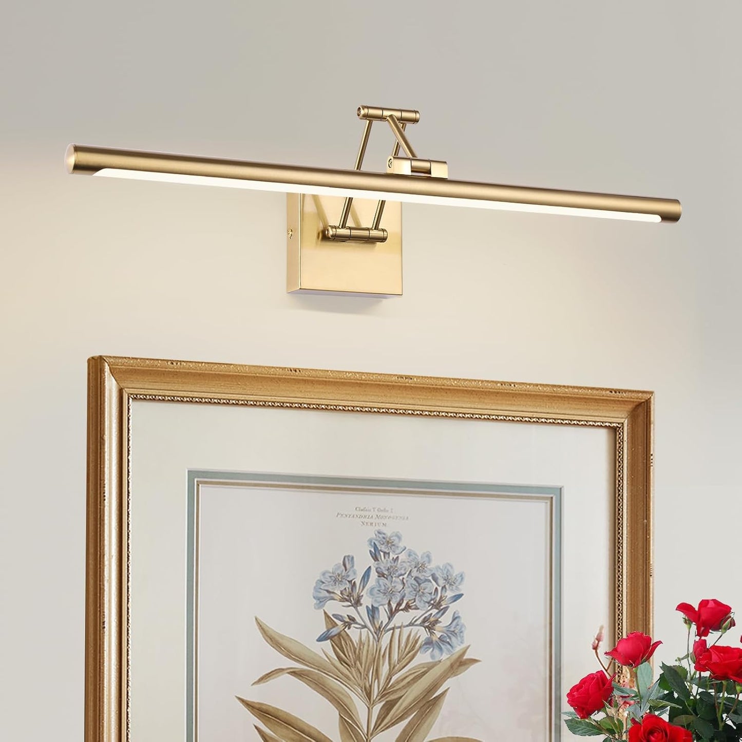 Brass Picture Light for Painting LED Gold Art Light 24 Inch