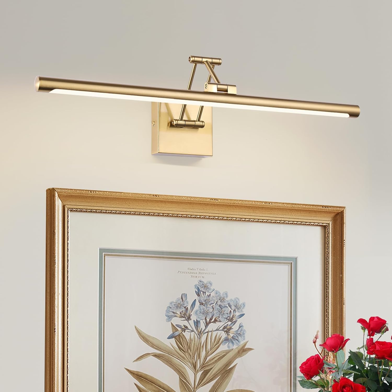 Brass Picture Light for Painting LED Gold Art Light 24 Inch