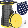 ALEVMOOM Collapsible Stool with Cushion - Portable Telescoping Seat