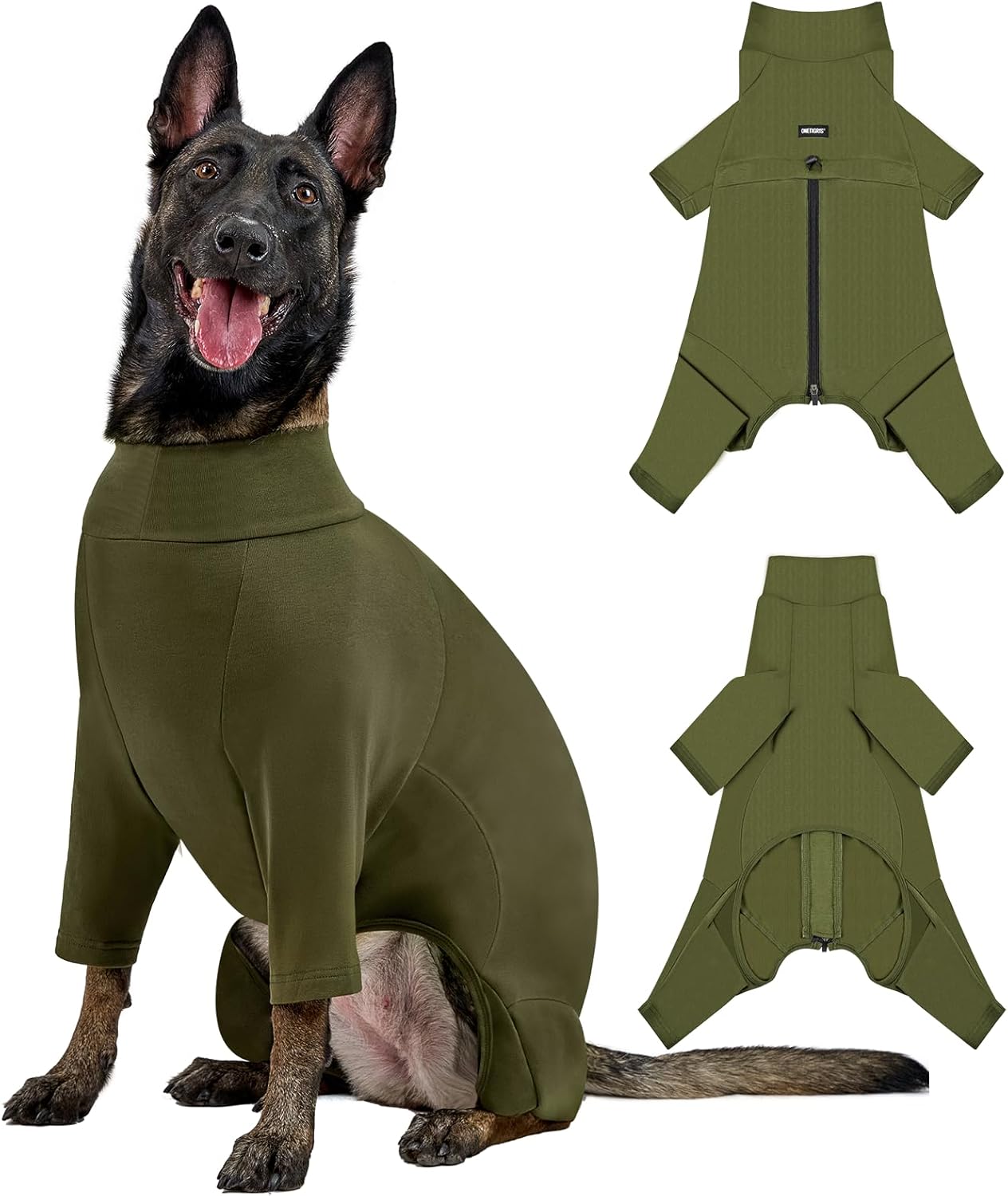 OneTigris Dog Pajamas - Cozy Modal Stretch Onesie for Dogs
