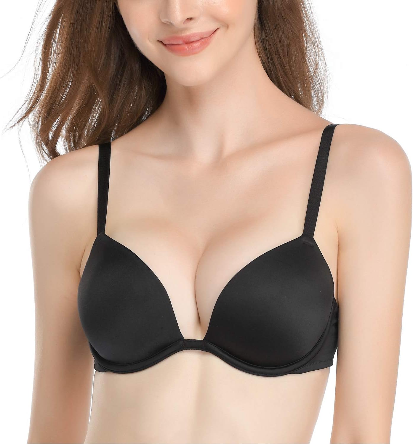 Deyllo Womens Push Up Underwire Bra for Ultimate Comfort