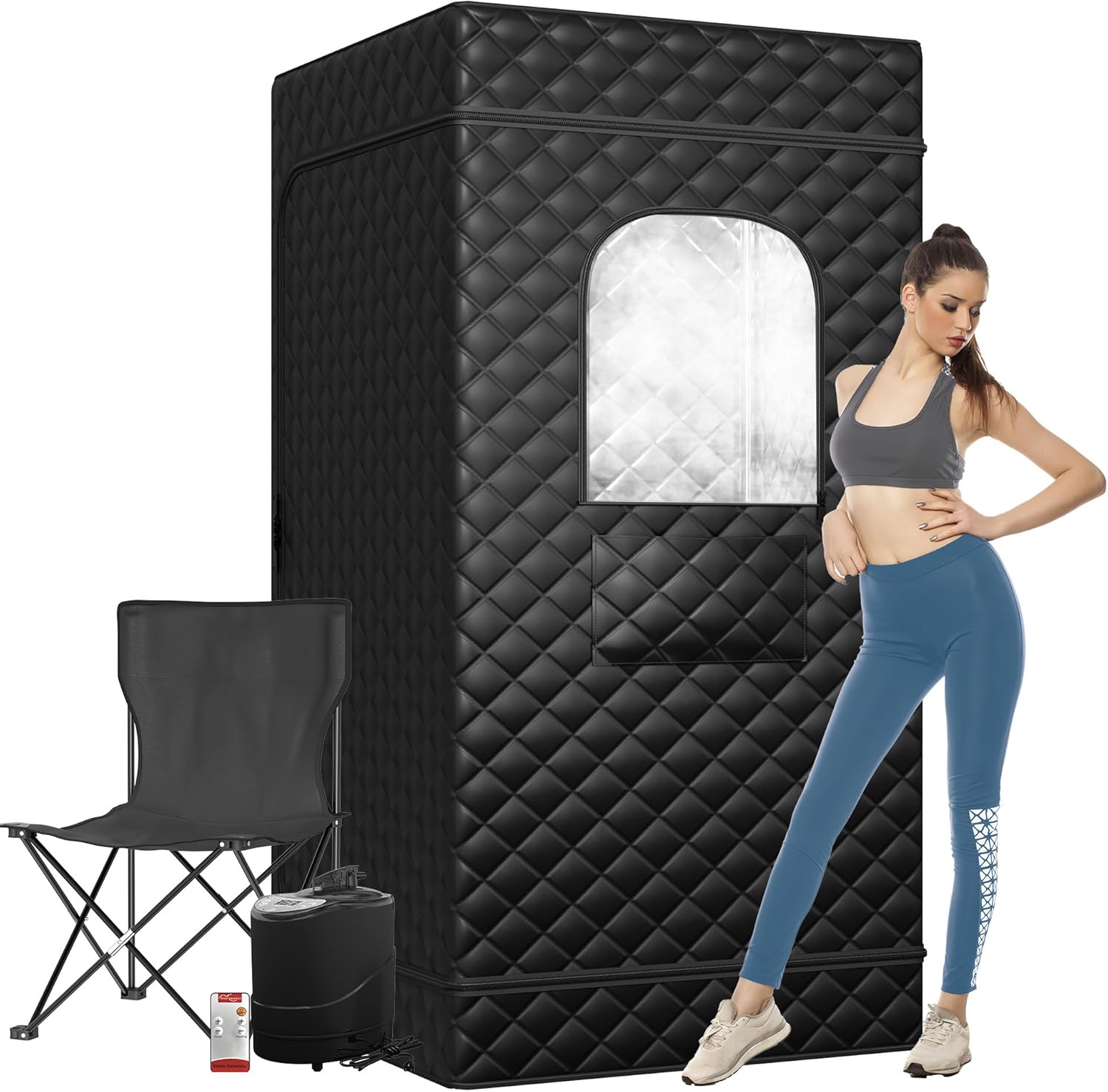 UDPATIO Portable Sauna: Rapid Heat, Remote Control