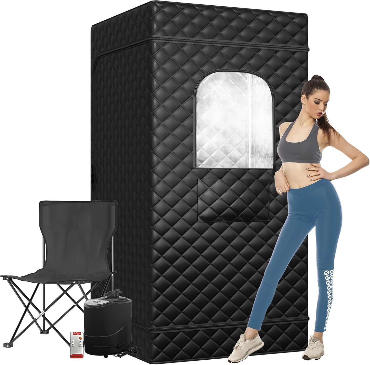 UDPATIO Portable Sauna: Rapid Heating, Remote Control, Relaxation Spa