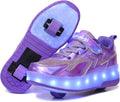 Wooowyet LED Roller Skate Shoes for Kids - Light Up (Style 9YQ7)