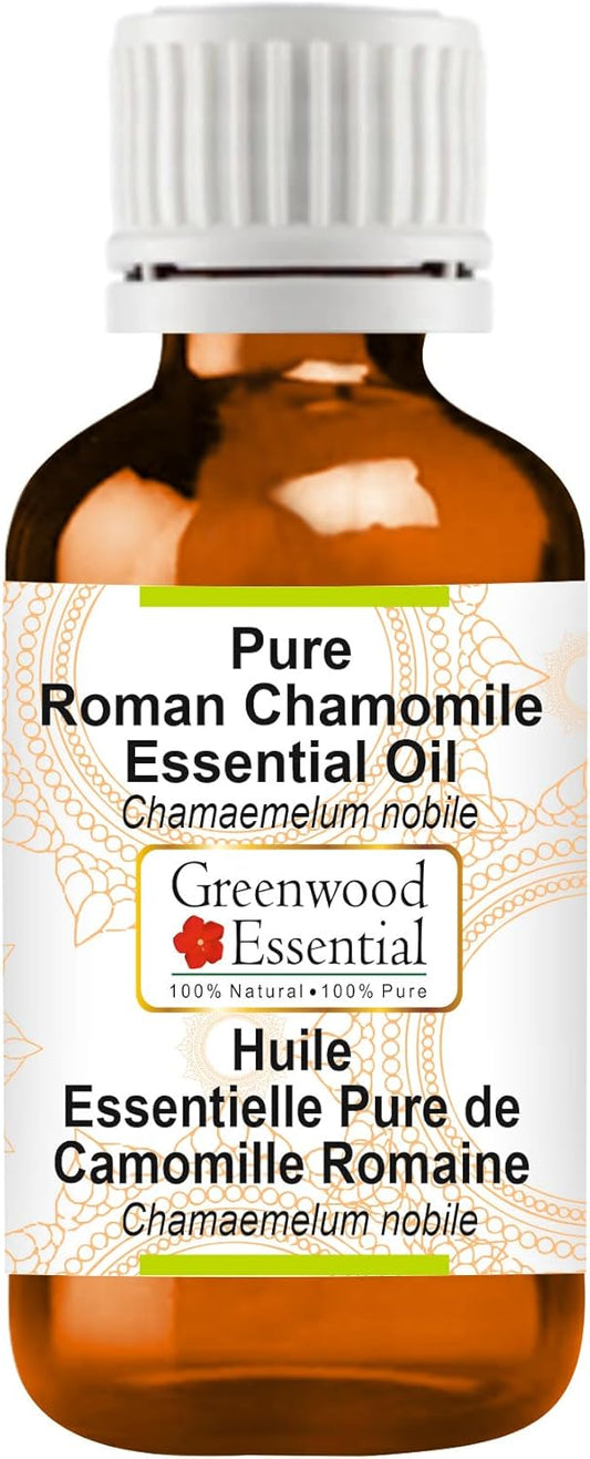 Pure Roman Chamomile Essential Oil for Skin and Hair Care