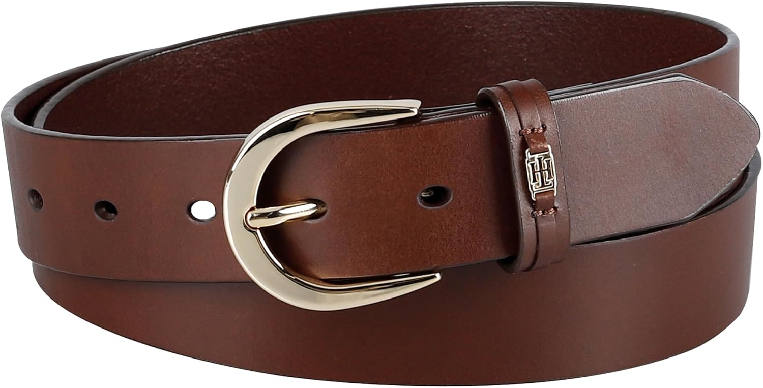Tommy Hilfiger Women's Casual Leather Belt for Jeans and Dresses