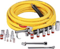 WYNNsky 18pc Air Compressor Acc Kit 3/8in x 25 ft Hybrid Hose