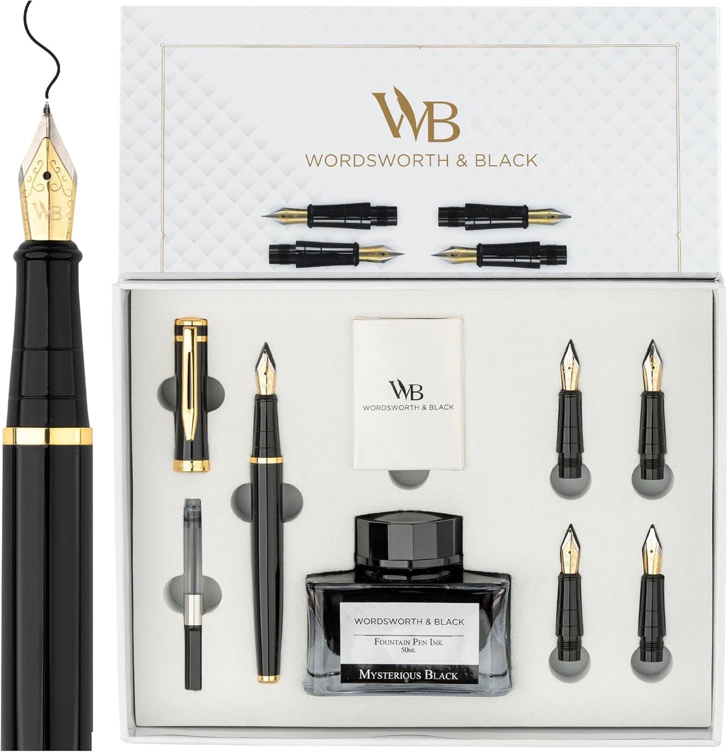 Wordsworth & Black Fountain Pen Gift Set for Smooth Writing