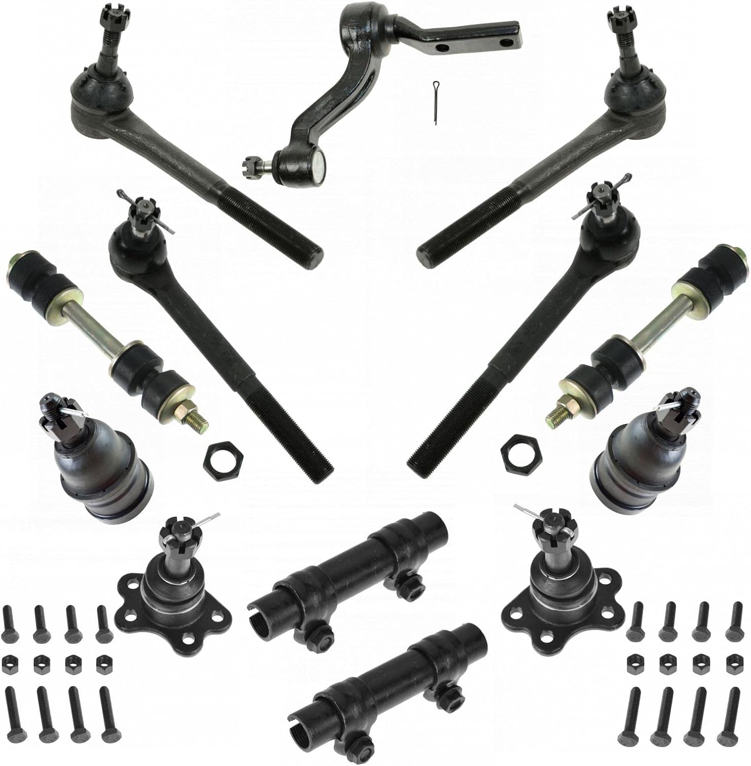 TRQ Front Steering & Suspension Kit for Chevrolet GMC Vehicles