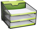 Reliatronic Desk File Organizer with 3 Letter Trays and 1 Vertical