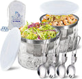 Small Chilled Serving Bowl 2 Pack - Ice Chilled Dip Bowl for Parties