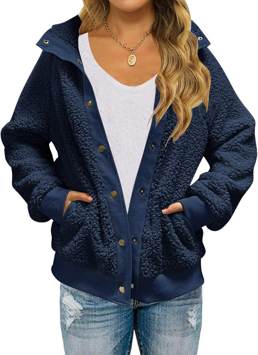 MEROKEETY Women's Winter Long Sleeve Sherpa Jacket Coat Review