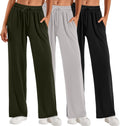 Neer 3 Pack Women's Baggy Sweatpants with Pockets - Cozy Wide Leg look