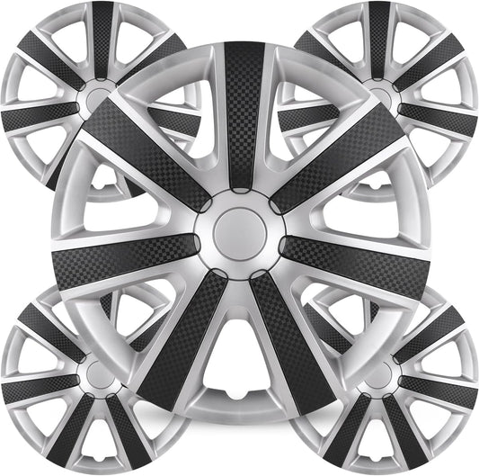 Winjet 16 Inch Hubcaps Universal Wheel Rim Cover Set of 4
