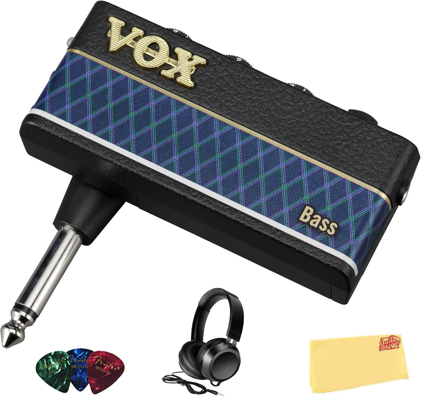 Vox AmPlug 3 Headphone Guitar Amplifier Bundle with Accessories
