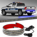 60 in Blue Emergency Lights Strip for Truck Tailgate - High Visibility