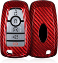 T-carbon Key Fob Cover Fits Ford F150 F-250 F-350 2018-2025 - Real